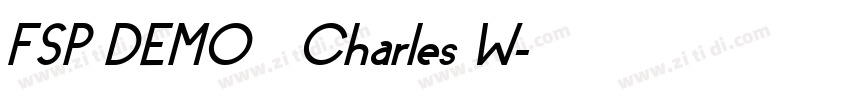 FSP DEMO   Charles W字体转换